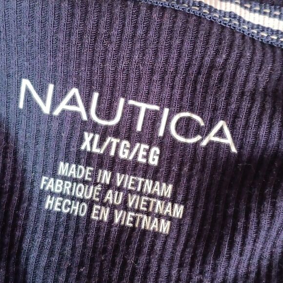 Nautica women's blue/red plaid plush V neck long-sleeve  2 Piece pajamas set XL - Picture 9 of 11